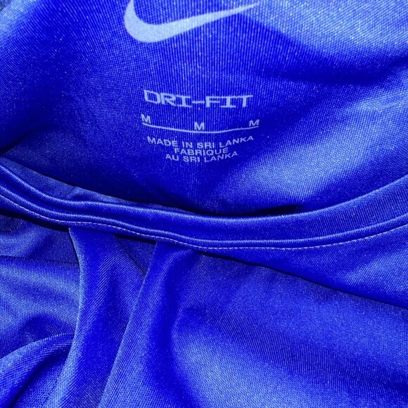 MEDIUM Nike Miler Running Dri-FIT UV Training Shirt Blue NWOT - Picture 3 of 6